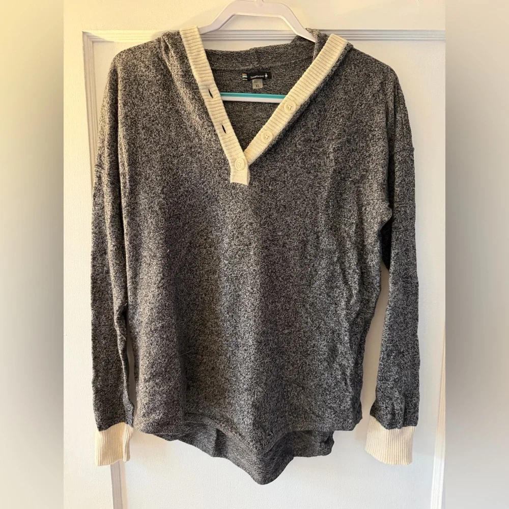 Smartwool Shadow Pine Hoodie Merino Wool Sweater XL - Picture 3 of 5